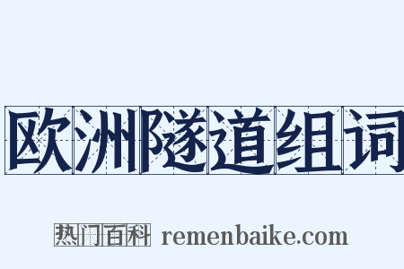 欧洲隧道组词是什么意思的图片